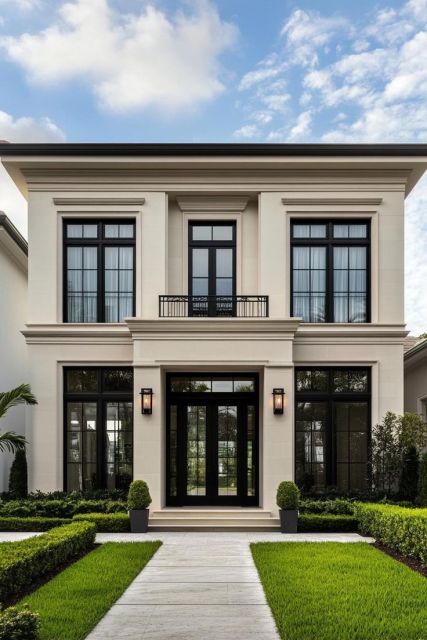10 Warna Cat Rumah Bagian Luar yang Elegan dan Mewah 11 warm white house exterior