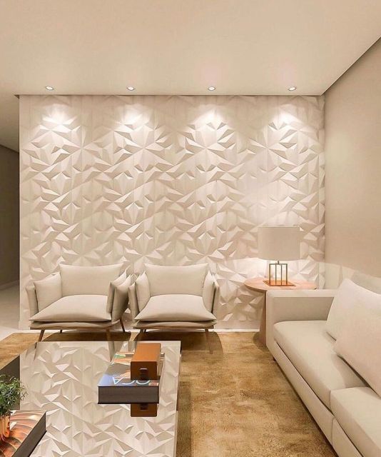 7 Hiasan Dinding Ruang Tamu Mewah untuk Interior Estetik 8 3d wall panel