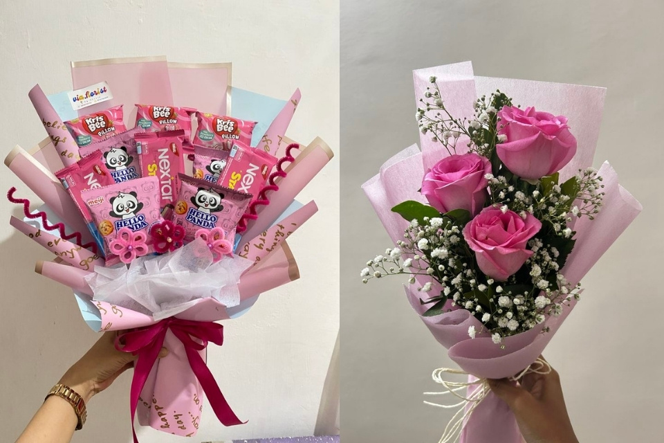 13 Ide Kado untuk Guru Wali Kelas Perempuan yang Cantik dan Anti Gagal 25 hipwee-Buket Bunga atau Snack yang Dihias Cantik