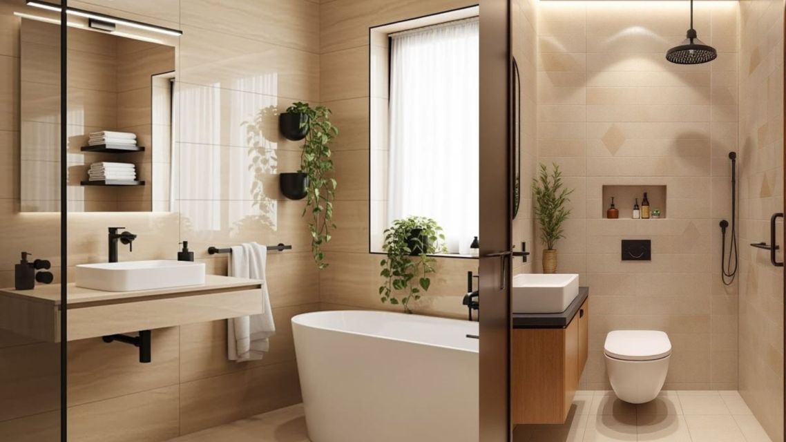 Inspirasi Warna Keramik Kamar Mandi yang Bagus, Estetik, dan Elegan 19