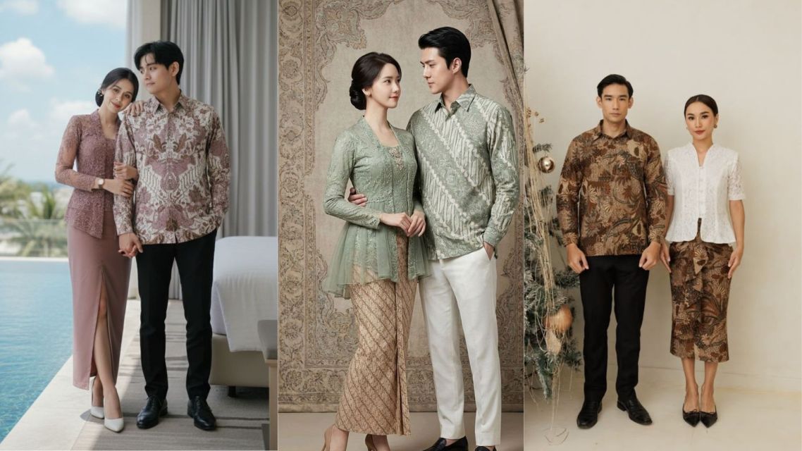 15 Inspirasi Baju Tunangan Sederhana Couple yang Elegan, Siap Ditiru 17 Baju Tunangan sederhana (1)