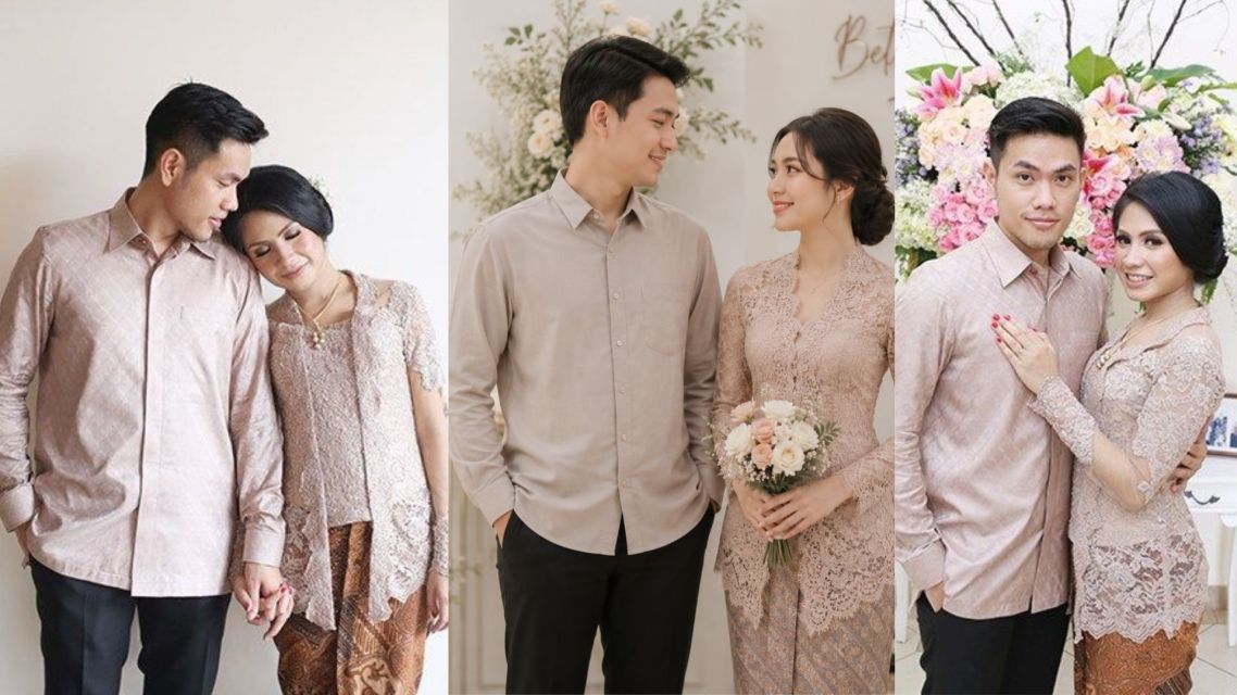 15 Inspirasi Baju Tunangan Sederhana Couple yang Elegan, Siap Ditiru 18 Baju tunangan sederhana