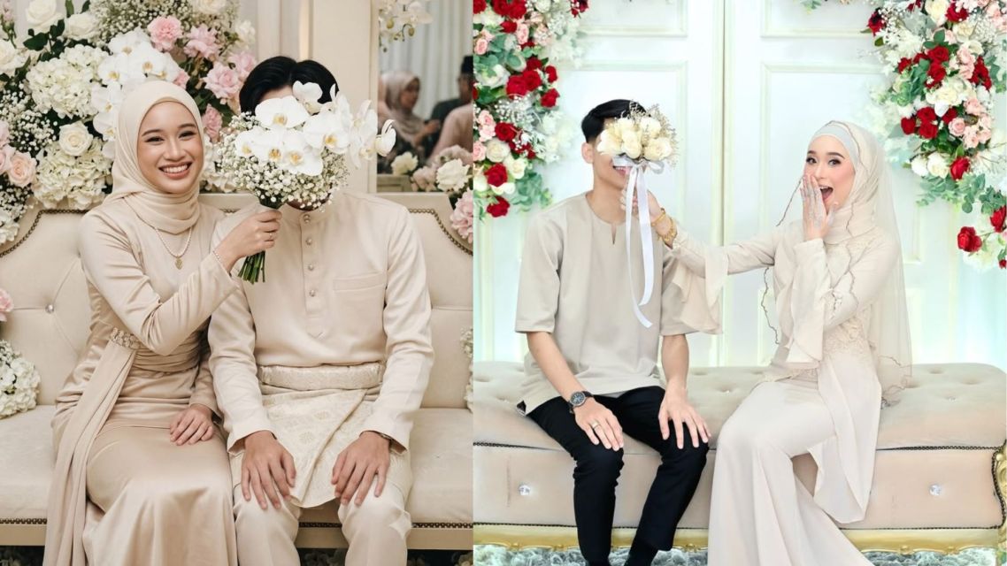 15 Inspirasi Baju Tunangan Sederhana Couple yang Elegan, Siap Ditiru 20
