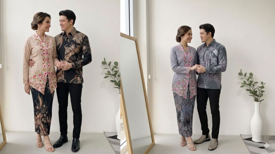15 Inspirasi Baju Tunangan Sederhana Couple yang Elegan, Siap Ditiru 24 Baju tunangan sederhana (8)