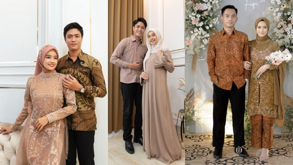 15 Inspirasi Baju Tunangan Sederhana Couple yang Elegan, Siap Ditiru 25 Baju tunangan sederhana-pinterest