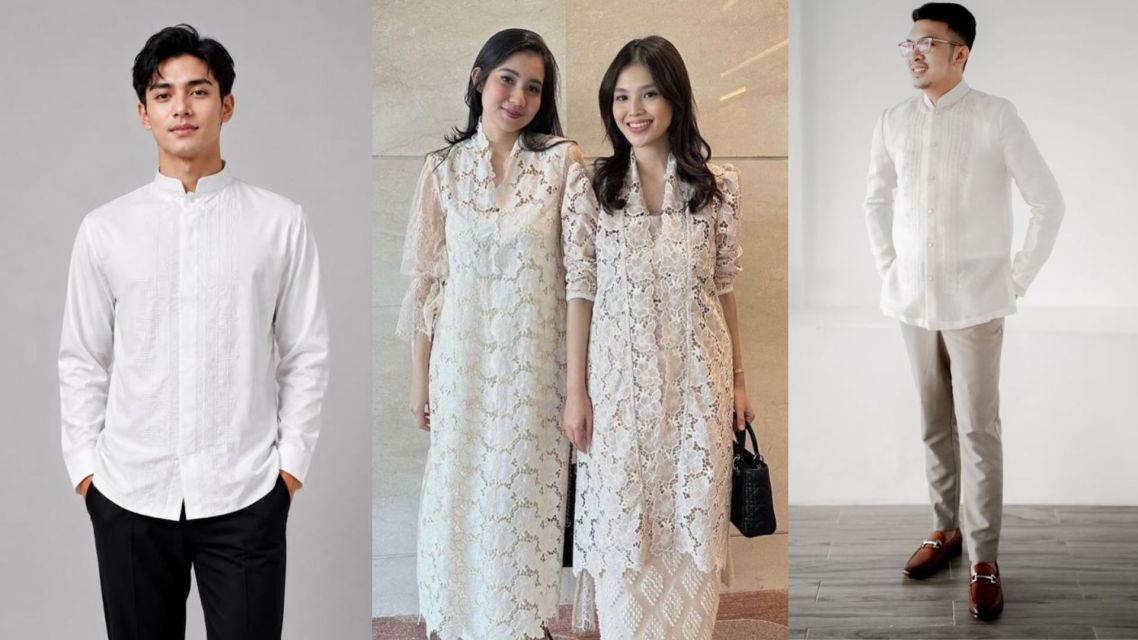 15 Inspirasi Baju Tunangan Sederhana Couple yang Elegan, Siap Ditiru 28 Baju tunangan sederhana (12)