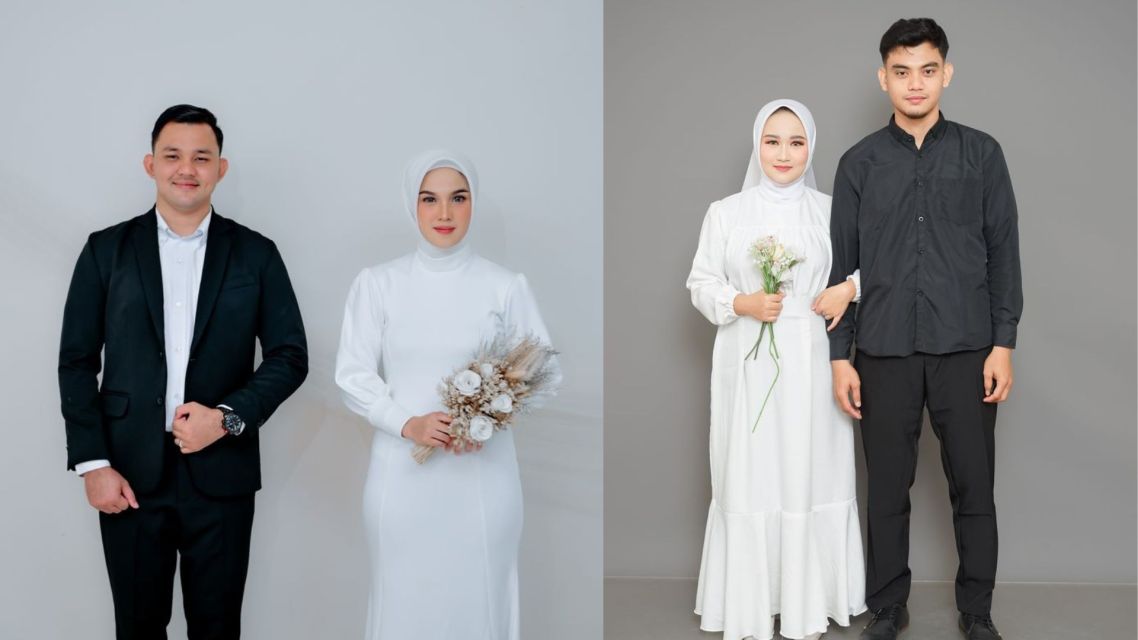 15 Inspirasi Baju Tunangan Sederhana Couple yang Elegan, Siap Ditiru 29 Baju tunangan sederhana (13)