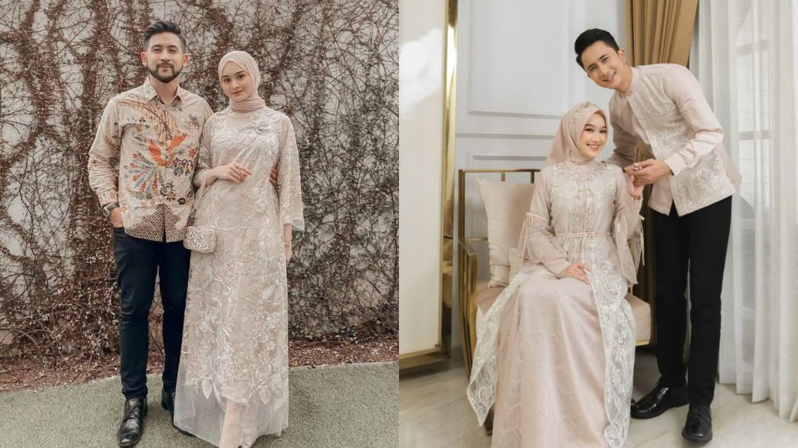 15 Inspirasi Baju Tunangan Sederhana Couple yang Elegan, Siap Ditiru 31 Baju tunangan sederhana (15)