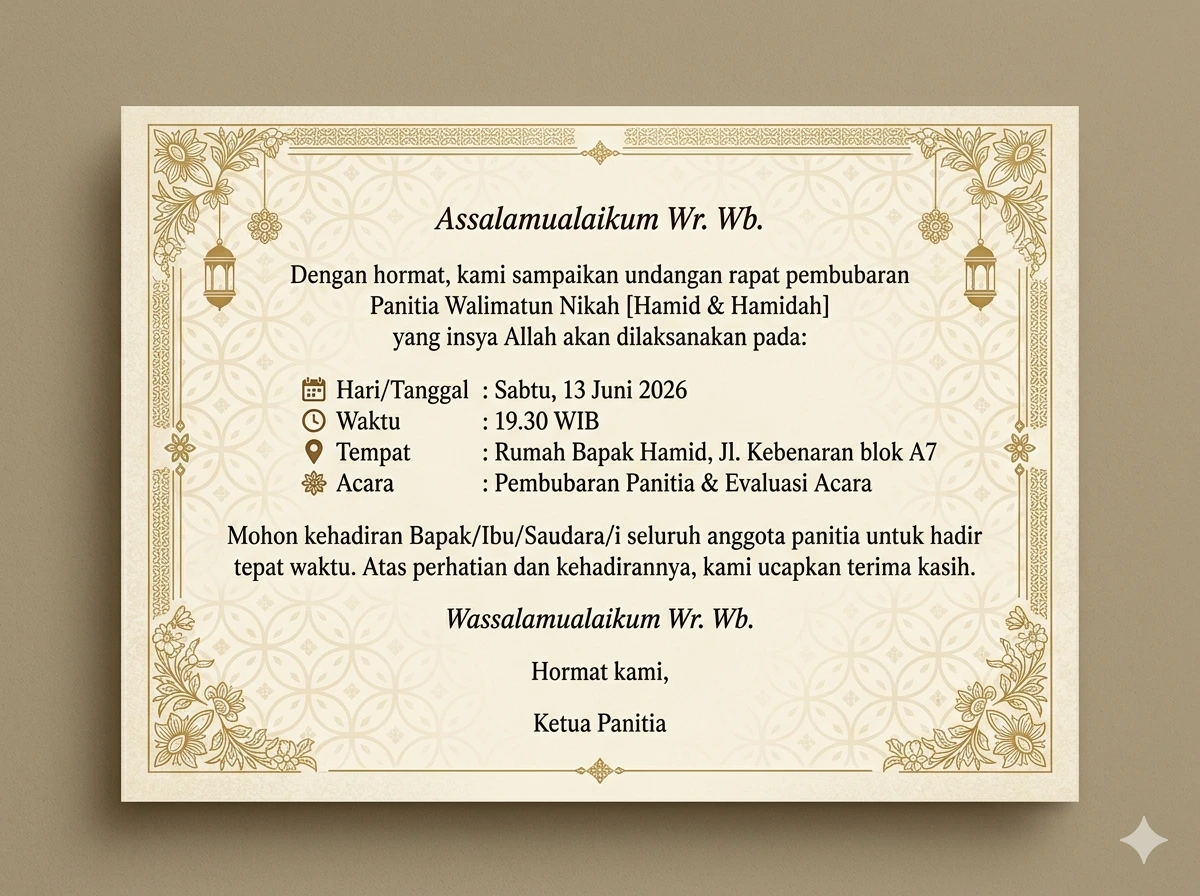 5 Contoh Undangan Pembubaran Panitia untuk Berbagai Acara, Tinggal Pakai 6 hipwee-contoh pembubaran panitia