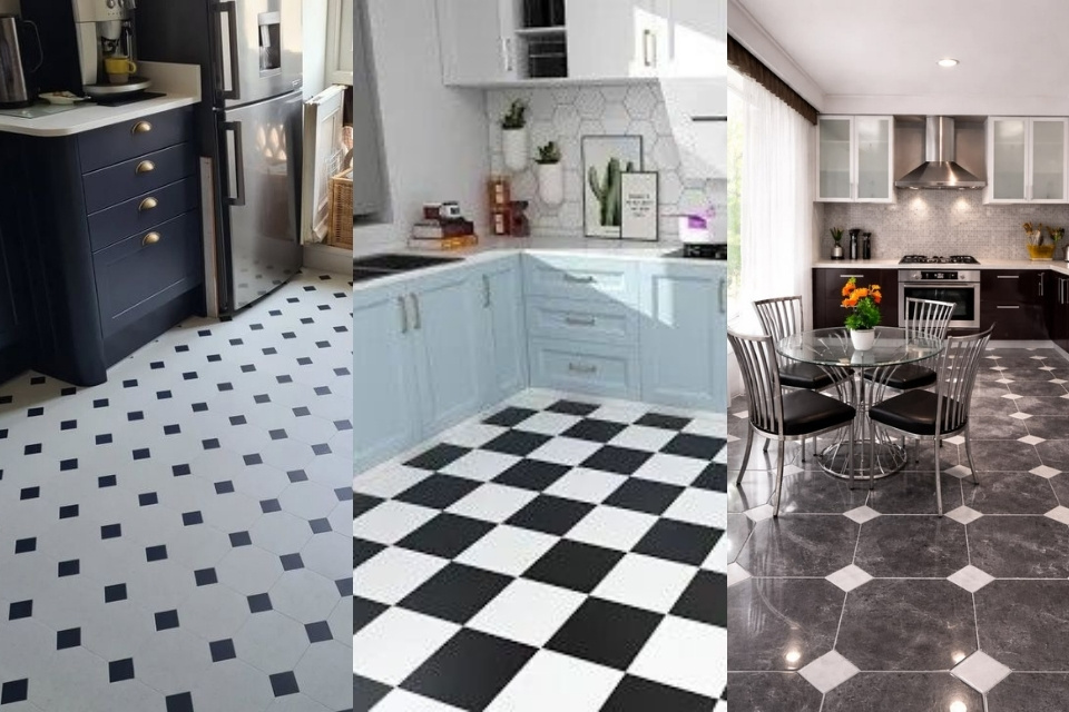 Paling Dicari, Ini 9 Warna Keramik Lantai Dapur yang Bagus dan Instagramable 13 Warna keramik lantai dapur hitam putih monokrom yang timeless dan Instagramable