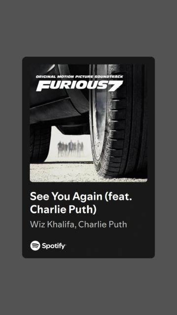 11 Lagu untuk Orang Meninggal, Cocok untuk Mengenang Orang Tersayang 14 hipwee-Lagu untuk orang meninggal Charlie Puth feat. Wizz Khalifa See You Again