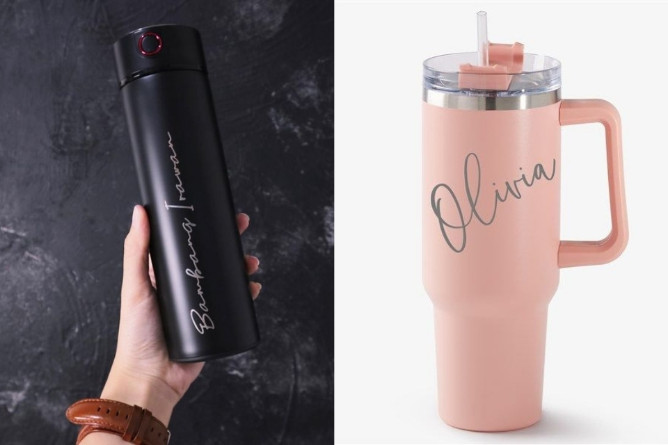 13 Ide Kado untuk Guru Wali Kelas Perempuan yang Cantik dan Anti Gagal 15 hipwee-Tumbler Stainless dengan Custom Nama
