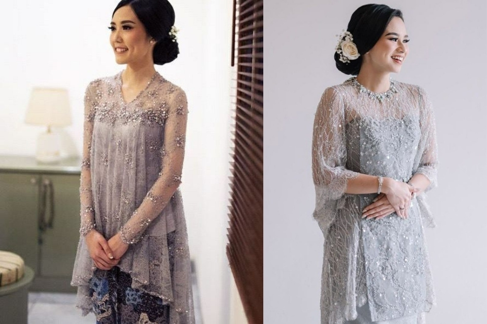 9 Inspirasi Baju Akad Nikah Simple Elegan yang Sakral, Nyaman, dan Nggak Harus Heboh 15 baju akad nikah sederhana di rumah tunik brokat dan rok lilit