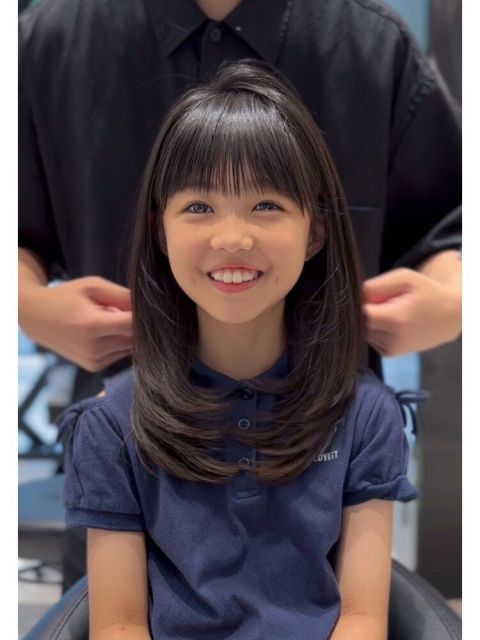 7 Model Rambut Anak Perempuan Ala Korea yang Manis dan Mudah Dirawat 9 medium layer hair