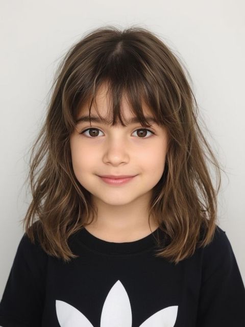 7 Model Rambut Anak Perempuan Sebahu yang Cantik & Praktis 14 medium length shag cut
