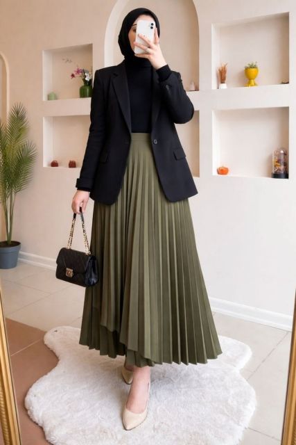9 Outfit Ambil Raport Hijab yang Modis, Sopan, dan Bikin Pangling! 12