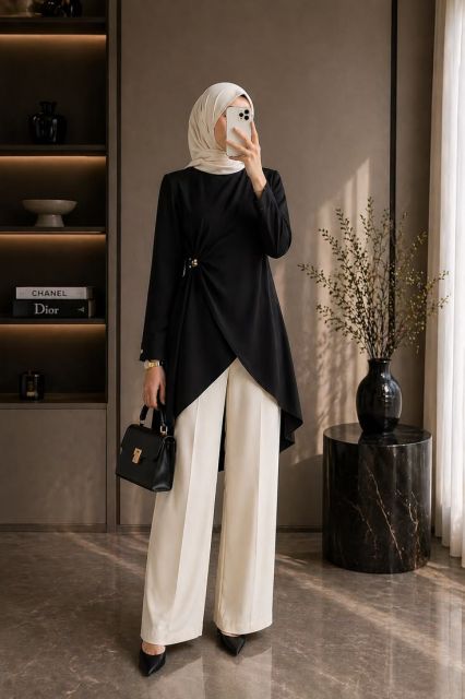 9 Outfit Ambil Raport Hijab yang Modis, Sopan, dan Bikin Pangling! 10