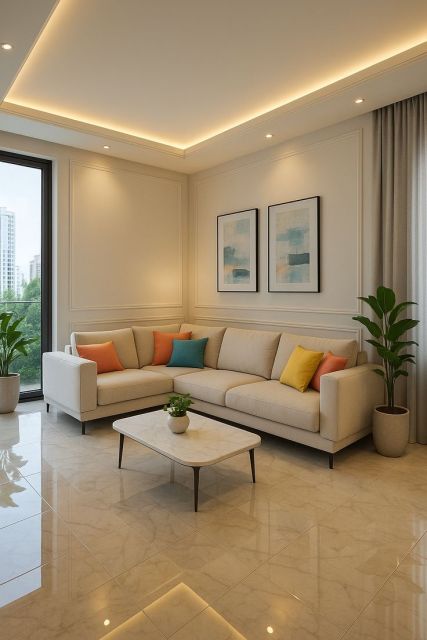 7 Warna Cat Plafon yang Bagus untuk Hunian Modern 9 plafon soft beige
