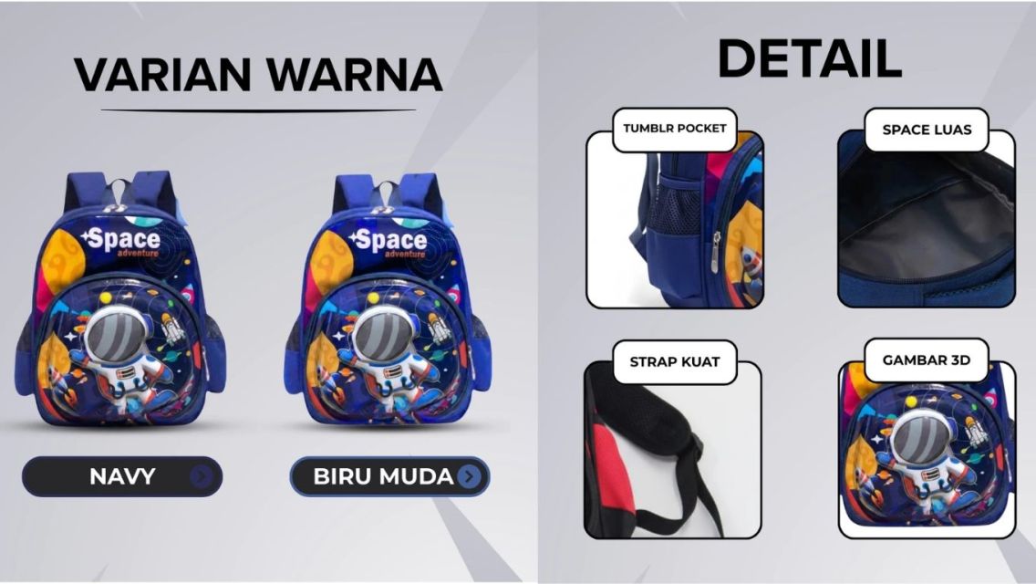 9 Rekomendasi Tas Anak TK Laki-laki yang Keren dan Siap Temani Aktivitasnya di Sekolah 16