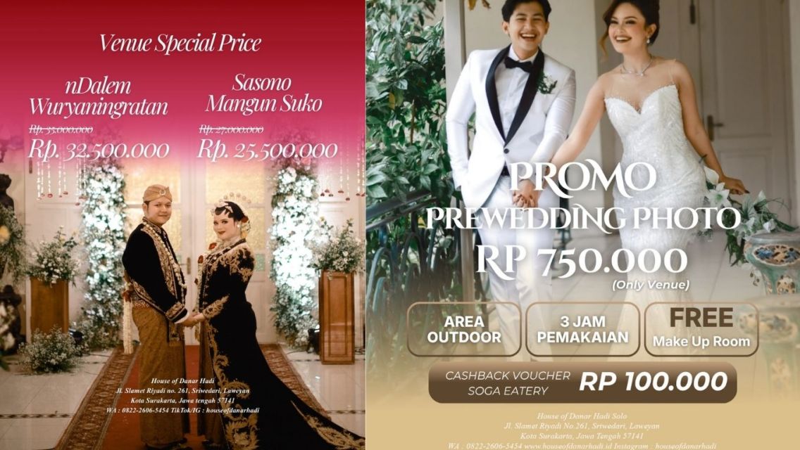 7 Wedding Venue di Solo untuk Hari Bahagiamu, Mulai dari Budget-Friendly Sampai Mewah! 12