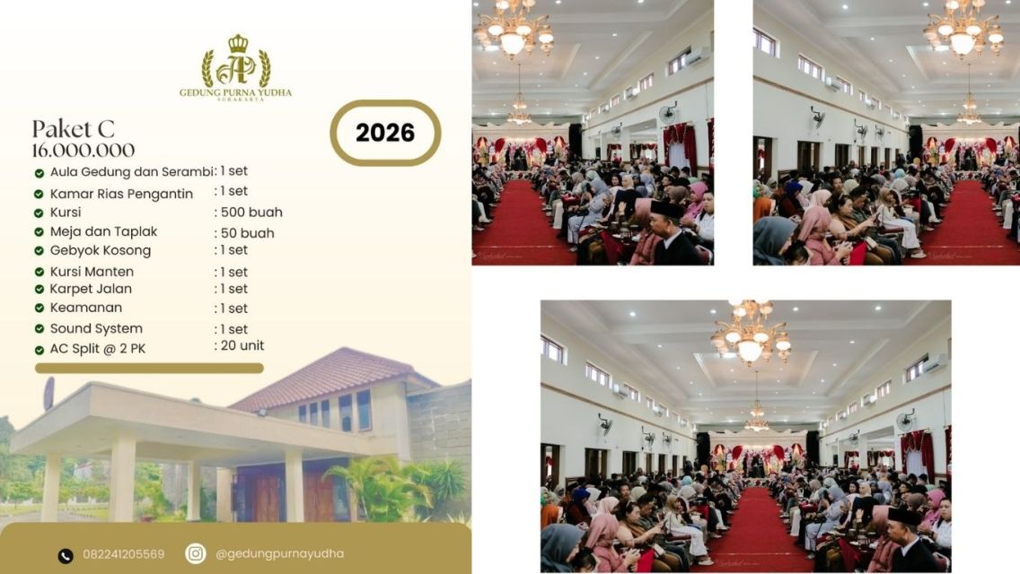7 Wedding Venue di Solo untuk Hari Bahagiamu, Mulai dari Budget-Friendly Sampai Mewah! 9