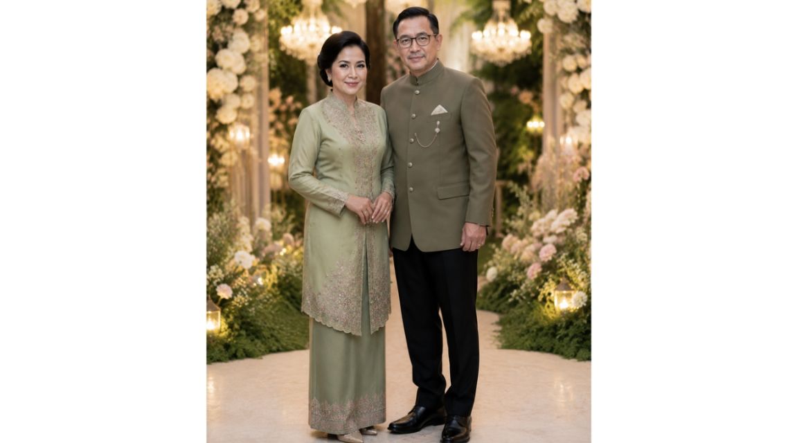 11 Model Baju Orang Tua Pengantin Modern yang Elegan, Serasi, dan Berkelas 22 Model Baju Orang Tua Pengantin Modern (10)