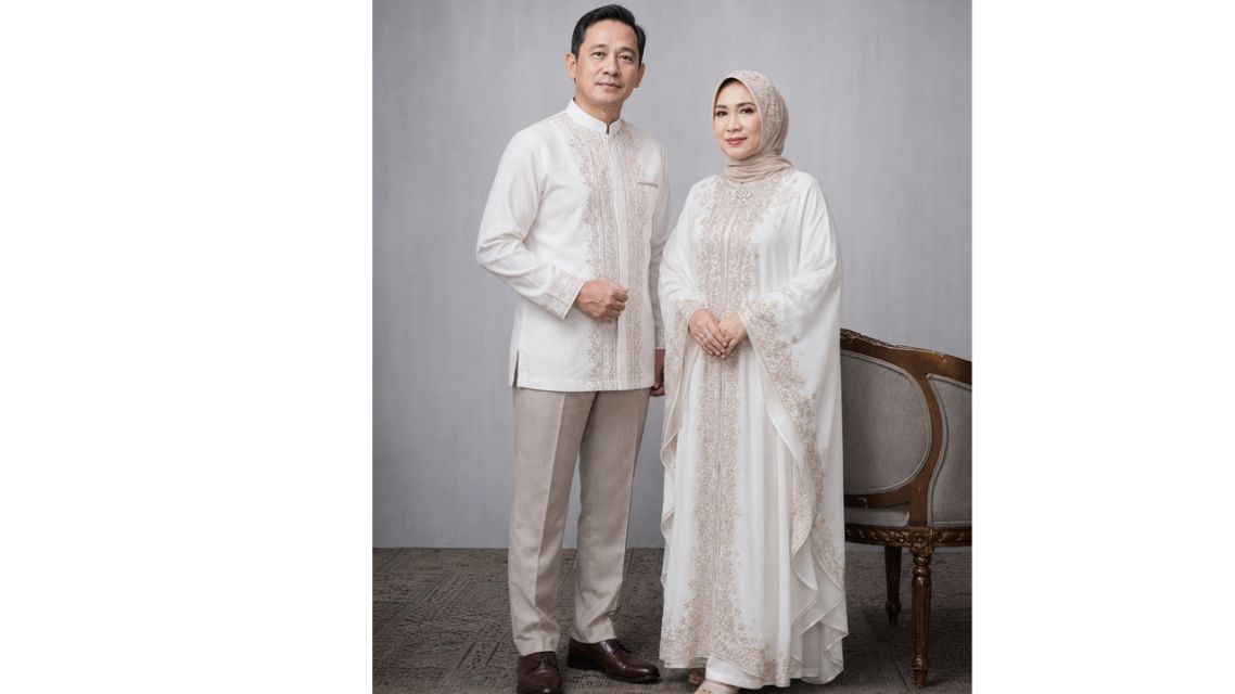 11 Model Baju Orang Tua Pengantin Modern yang Elegan, Serasi, dan Berkelas 15 Model Baju Orang Tua Pengantin Modern (3)