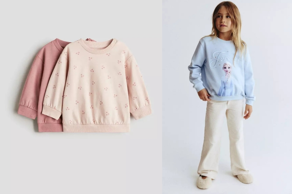 7 Jaket Anak Perempuan yang Keren, Murah, dan Lucu Buat Si Kecil Makin Stylish 10 hipwee-H&M Kids Sweatshirt Bermotif Kartun