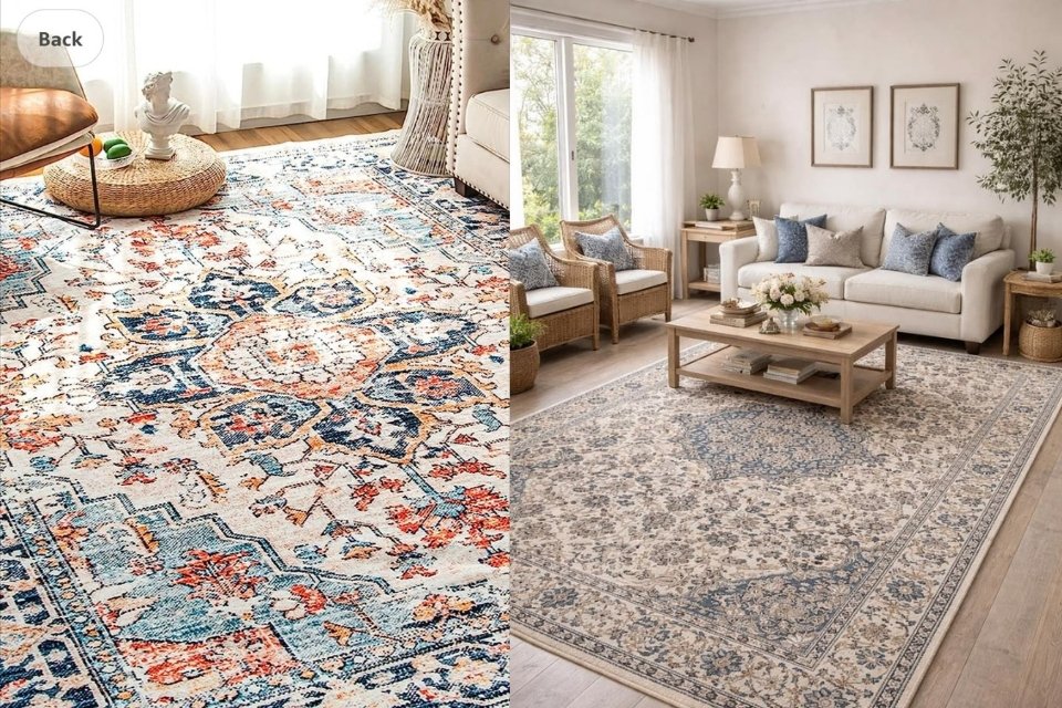 Bikin Makin Cantik! 7 Karpet Lantai Ruang Tamu Paling Estetik dan Mudah Dirawat 12 Karpet motif Turki, pilihan klasik yang bisa bikin ruang tamu terasa lebih hangat