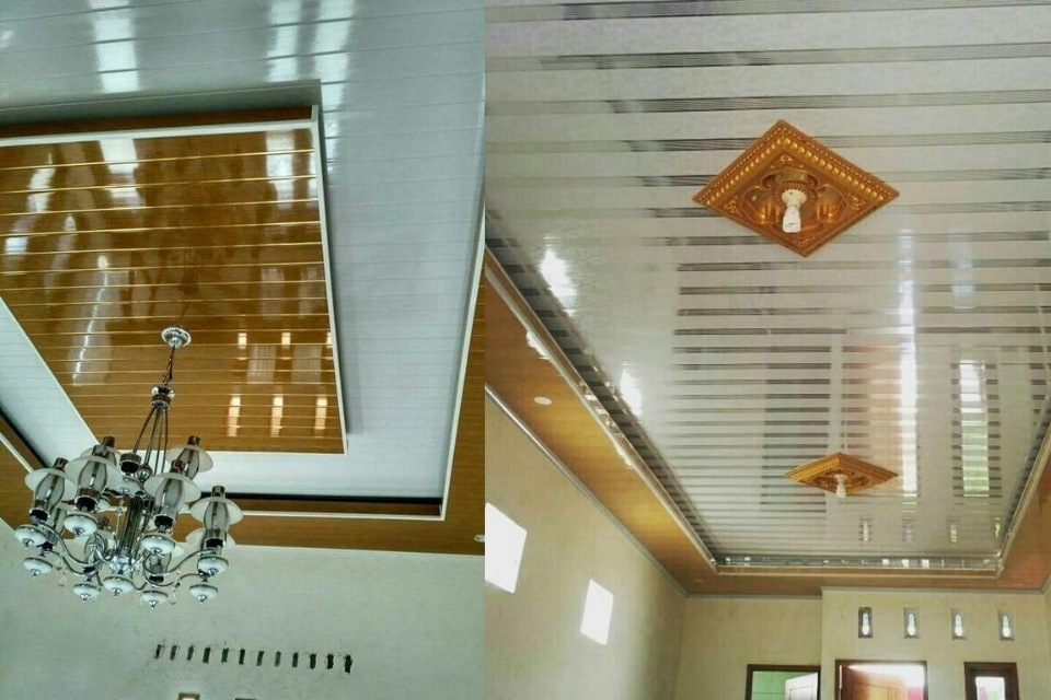 Inspirasi Model Plafon PVC Ruang Tamu yang Paling Awet, Murah dan Kekinian, Bikin Rumah Makin Kece! 11 hipwee-Plafon PVC Glossy Super Reflective