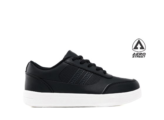 7 Sepatu Sekolah Anak Perempuan SMP yang Nyaman, Murah, dan Awet 10 aerostreet airstrike all black
