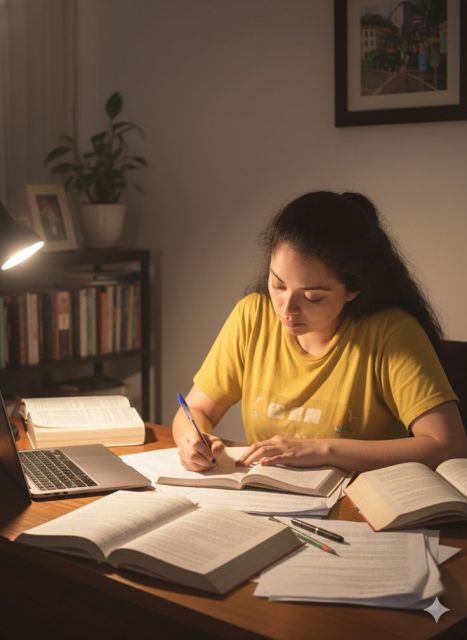 Mastering English Conditionals: Stop Memorizing and Start Using the Student practicing English conditionals through English grammar exercises at a study desk