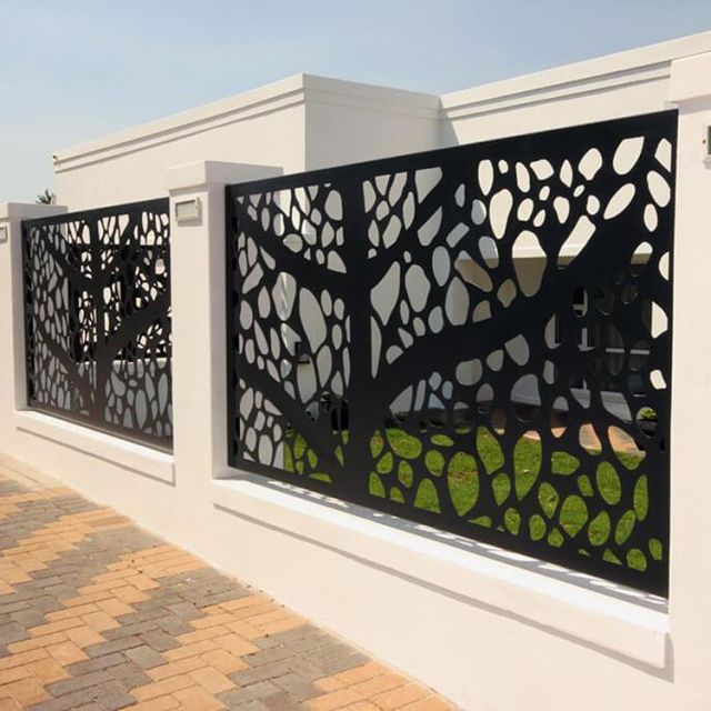 Inspirasi Model Pagar Rumah Terbaru yang Minimalis & Modern 14 laser cut fences