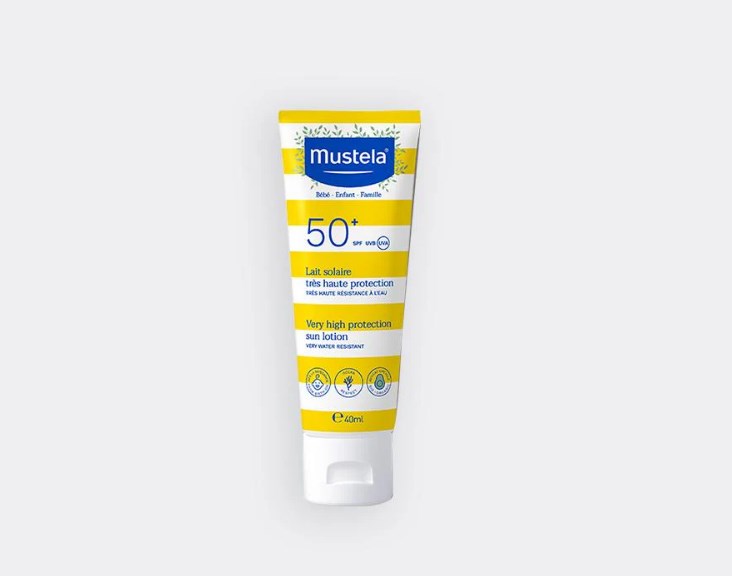 11 Sunscreen untuk Anak SD yang Aman Digunakan 17 mustela mineral sunscreen lotion spf 50 40ml