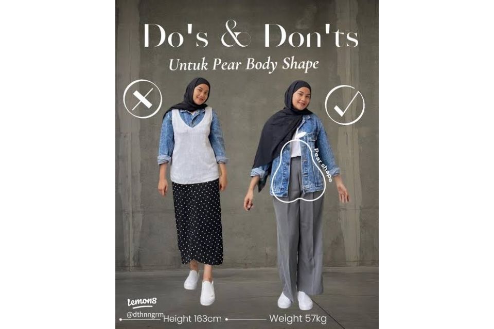 Sulitnya Styling Outfit Hijab Pear Body Shape! Ada Solusinya, Lho 8 hipwee-pilihan outer pear body shape hijab