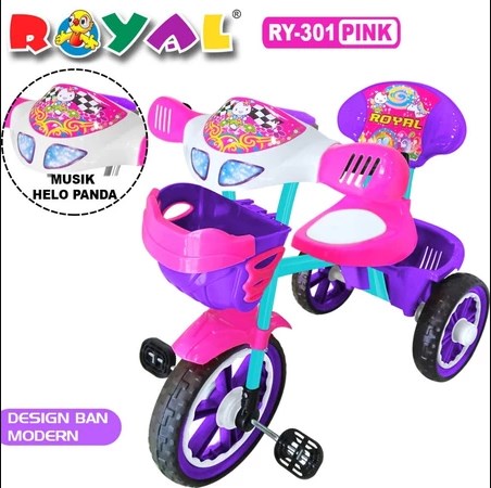 Rekomendasi Sepeda Anak Roda 3 Murah dan Bagus 10 royal ry-301 tricycle