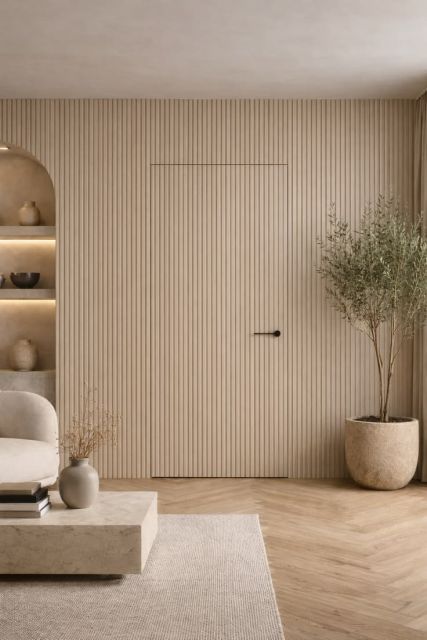 7 Model Pintu Kamar Minimalis Elegan untuk Hunian Modern 8 seemless door