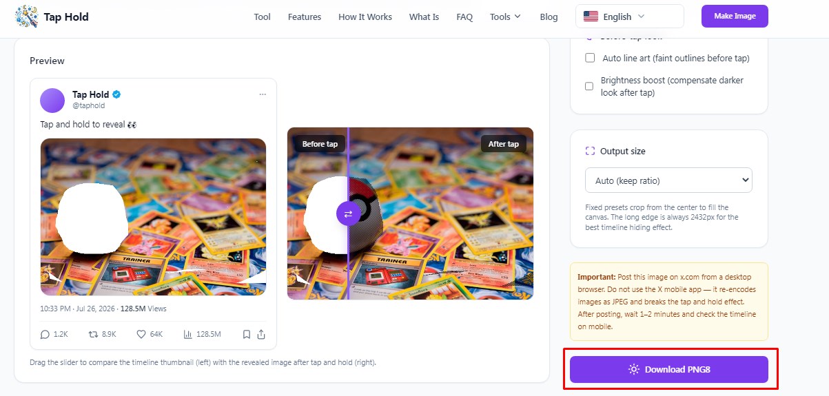 Tap and Hold di X: Trik Gambar Tersembunyi yang Lagi Viral 16 simpan gambar di png
