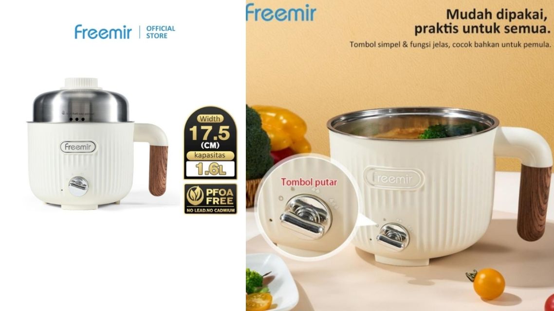 12 Panci Listrik Serbaguna Low Watt Terbaik, Hemat, Multifungsi & Cocok untuk Anak Kos 18 Panci listrik serbaguna low watt (5)