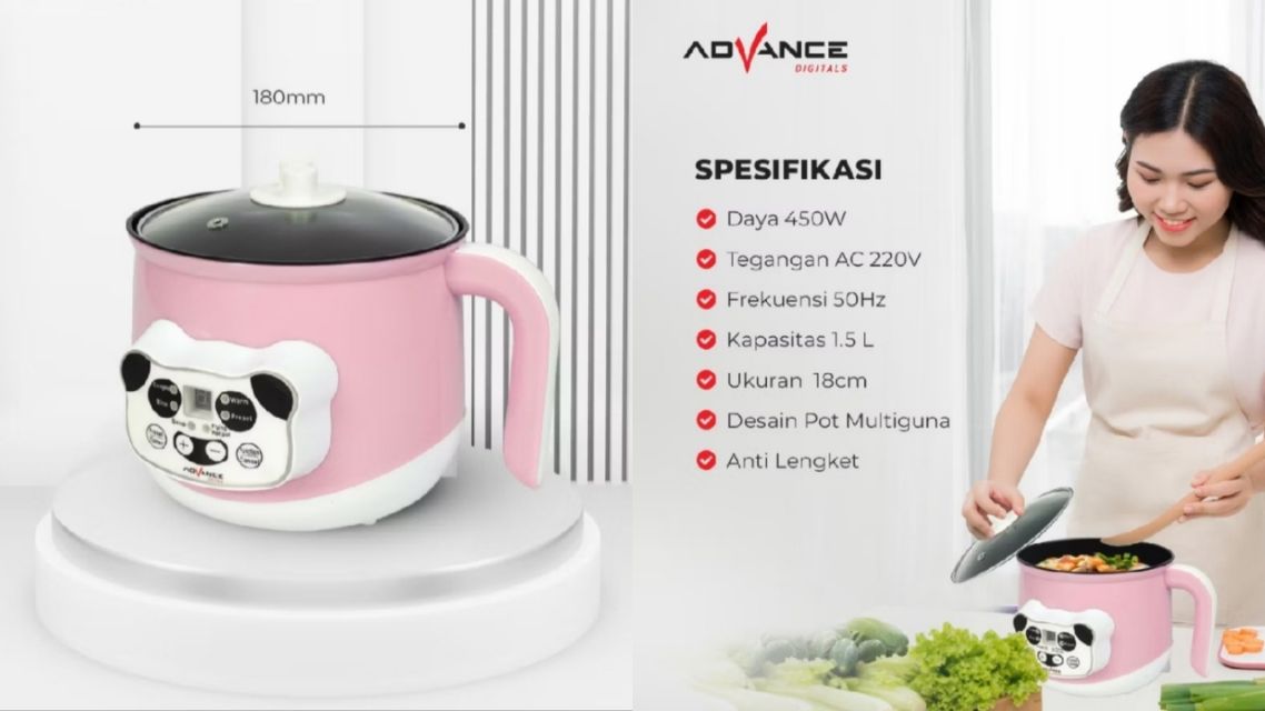 12 Panci Listrik Serbaguna Low Watt Terbaik, Hemat, Multifungsi & Cocok untuk Anak Kos 21