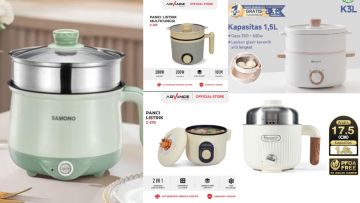 12 Panci Listrik Serbaguna Low Watt Terbaik, Hemat, Multifungsi & Cocok untuk Anak Kos