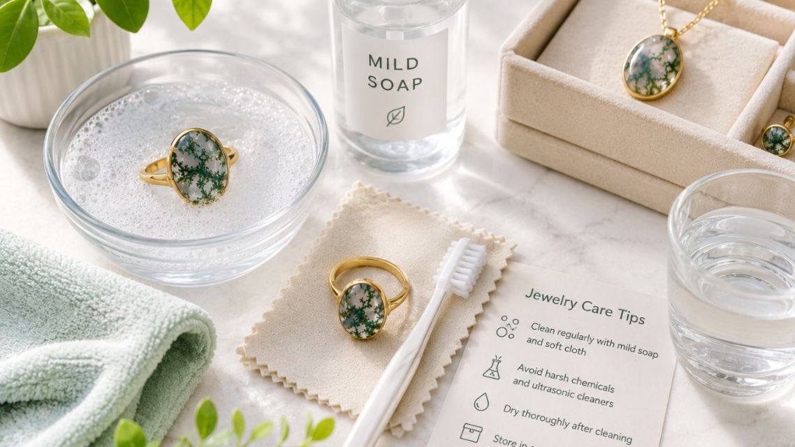 The Simple Moss Agate Care Routine That Keeps Your Jewelry Looking Brand New 16 consistency clean moss agate