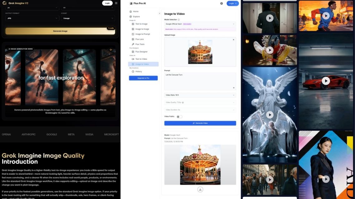 XImagineAI: The Grok Video Upgrade That Brings Seedance, Flux, and More Into One Platform 10 Comparison of Grok Imagine, Seedance, and Flux AI models
