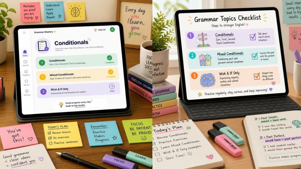 Mastering English Conditionals: Stop Memorizing and Start Using the English grammar study plan for mastering conditionals