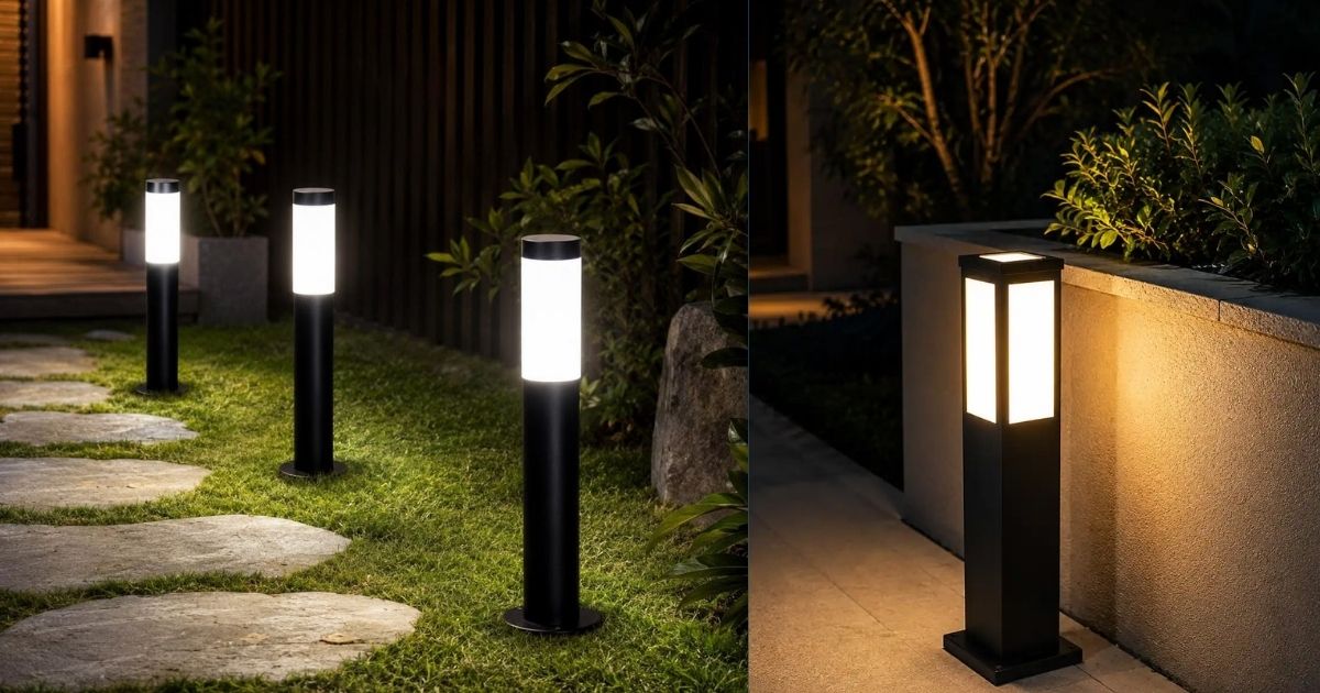 9 Model Lampu Taman Minimalis yang Bikin Suasana Halaman Makin Estetik 11 Model lampu taman pilar bollard light jalan setapak