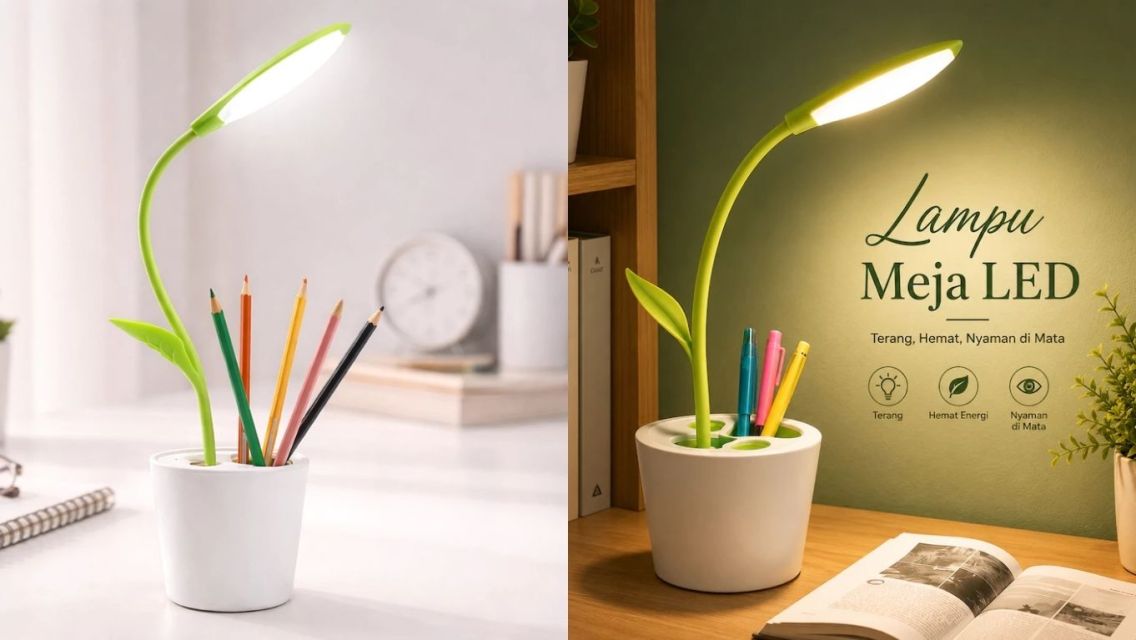 10 Lampu Meja Belajar Estetik Ini Bisa Memperindah Kamarmu, Cocok Buat Ngonten! 19