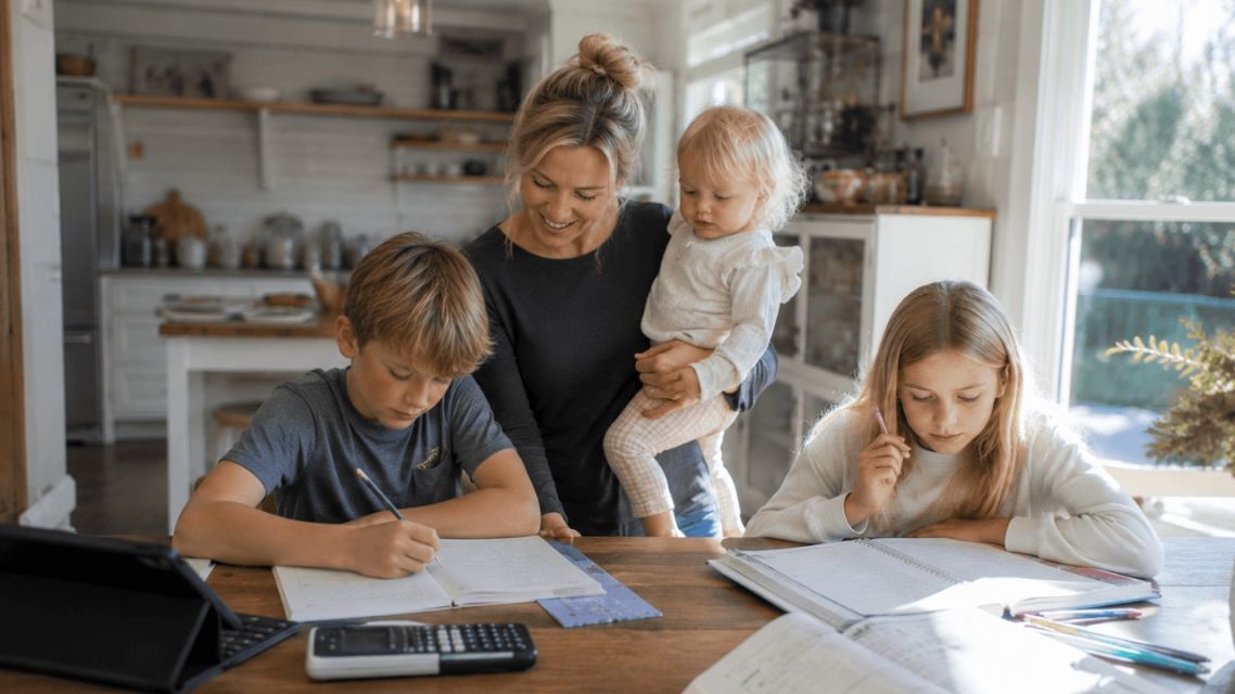 Millions of American Kids Now Go to School in Their Kitchen 5 Homeschooling school day