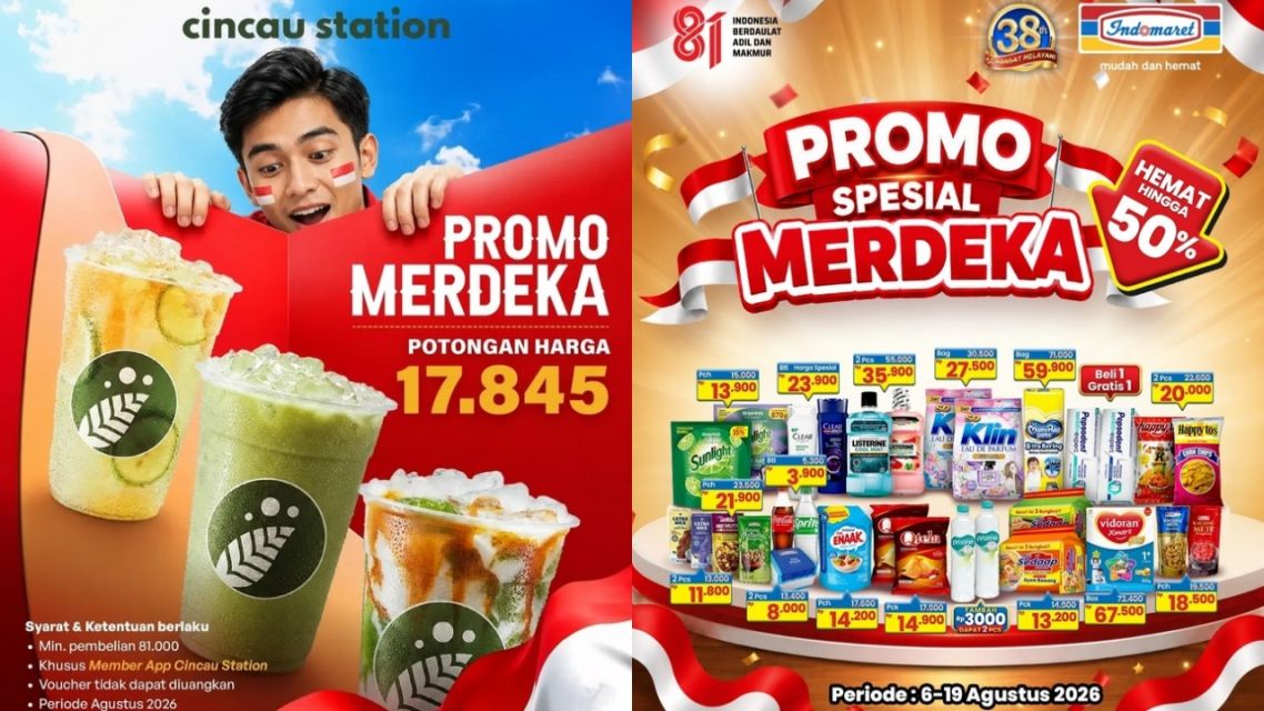 Daftar Promo Kemerdekaan 2026, Banyak Diskon Menarik Sambut 17 Agustus! 18 Promo kemerdekaan 2026