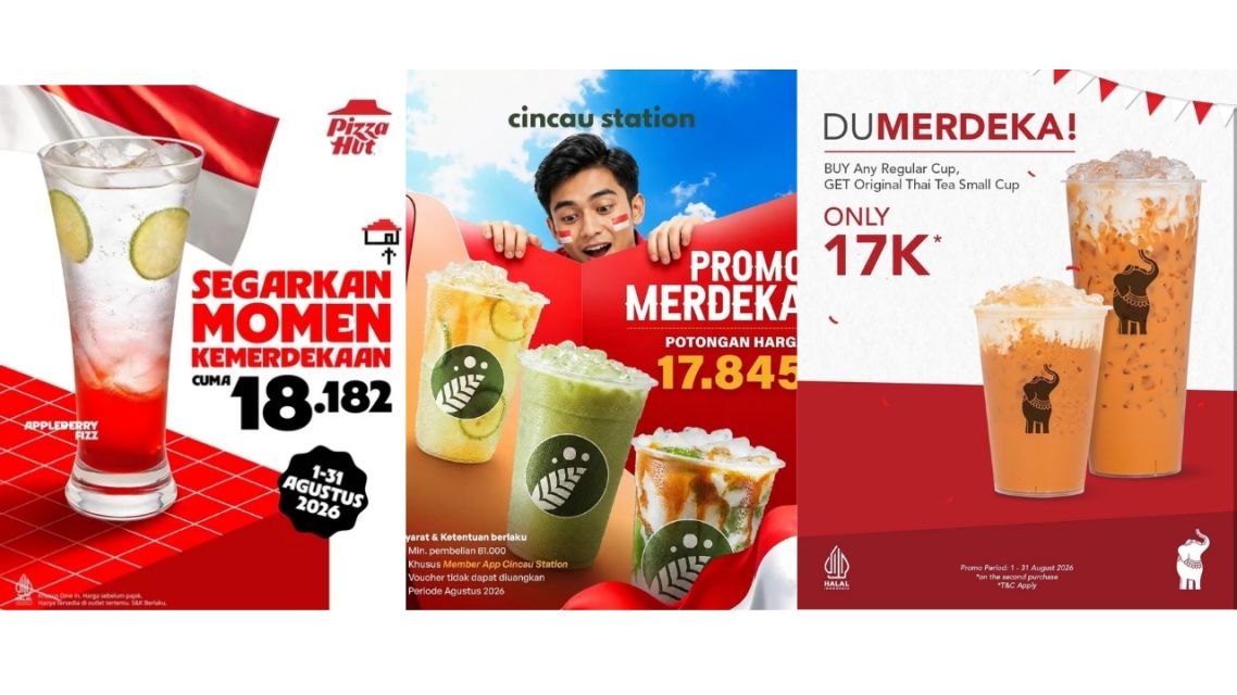 Daftar Promo Kemerdekaan 2026, Banyak Diskon Menarik Sambut 17 Agustus! 13 Promo kemerdekaan minuman
