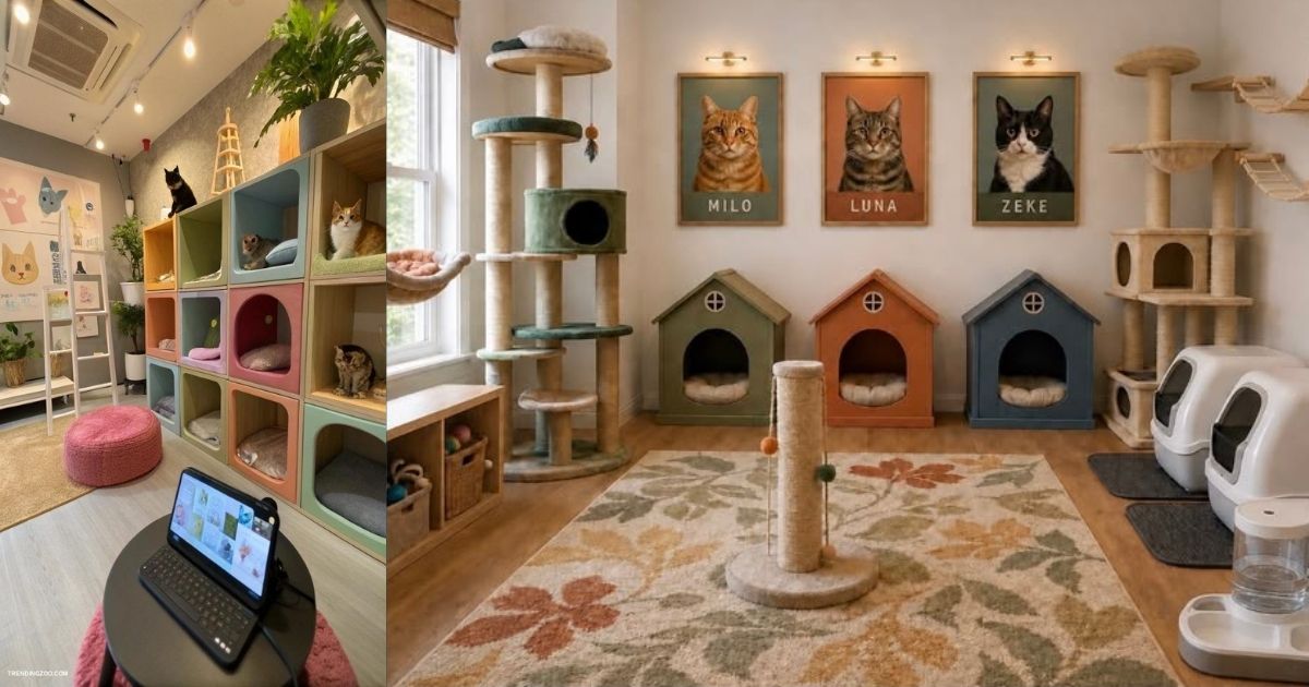 Super Cantik, 7 Ide Cat Room Design di Ruangan Sempit yang Nyaman 13 hipwee-Cat Room Design Luas untuk Banyak Anabul